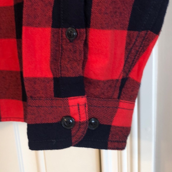 J.Crew black and red plaid shacket shirt-jacket wool blend- NWOT Sz S - Picture 5 of 7